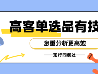 高客单选品有技巧  多重分析更高效